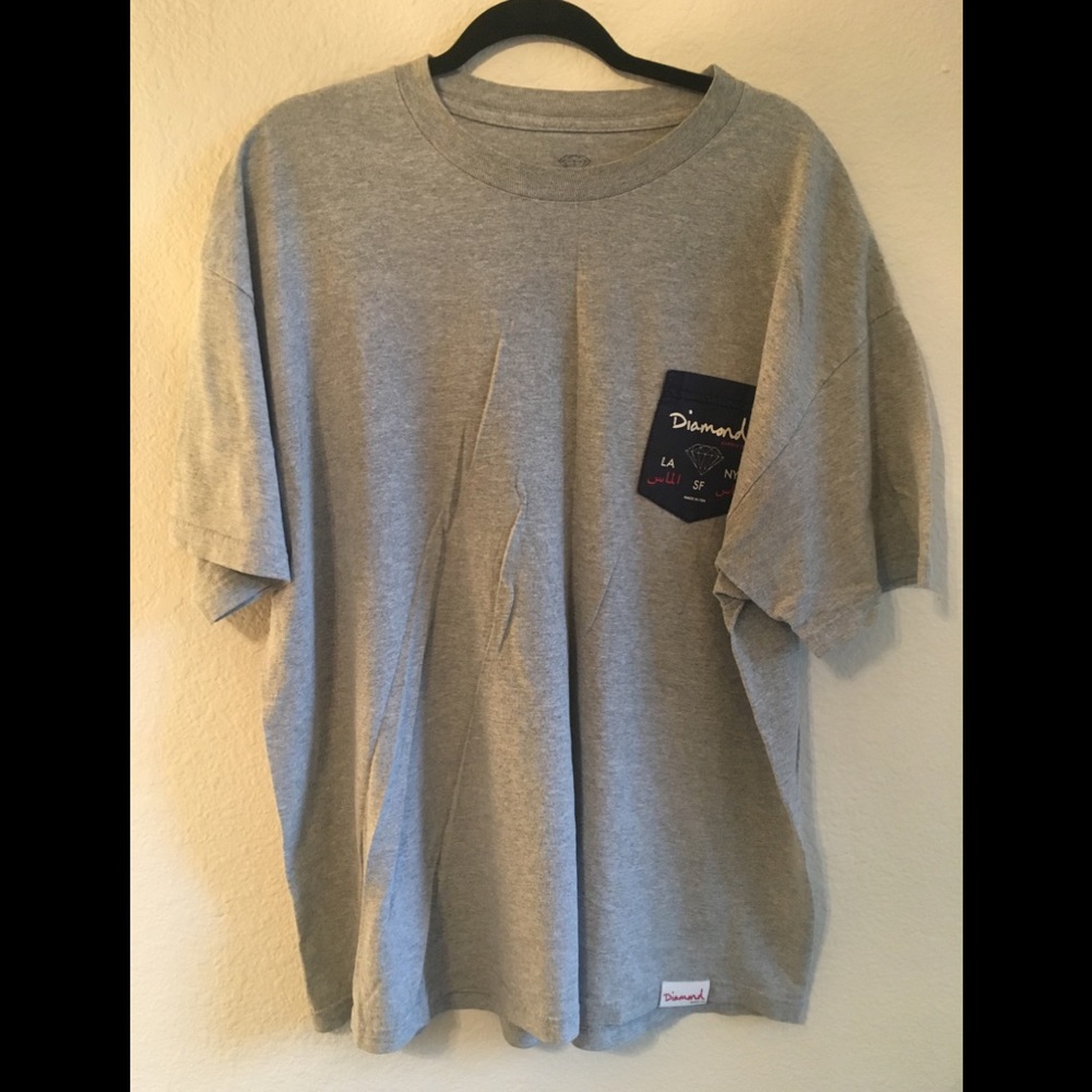 Diamond Supply Co City Label Pocket T-Shirt sz XXL